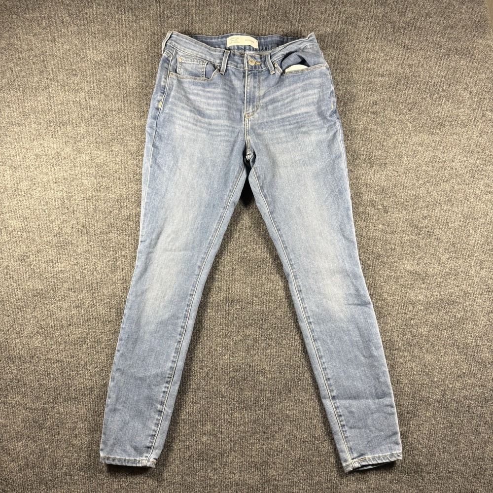 Signature by Levi Strauss & Co. Women's Mid Rise Skinny Jeans 10M Blue W30 L30